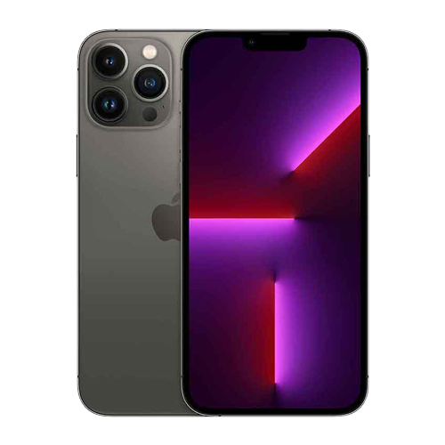 Smartphone with a gradient display on a white background