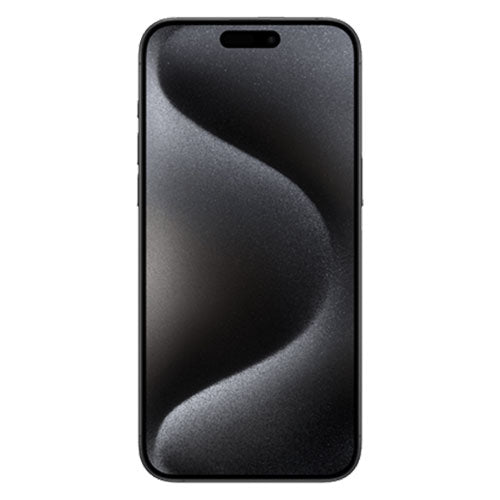Black smartphone on a white background