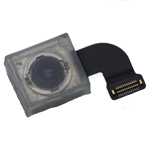 Camera module with flex cable on a white background