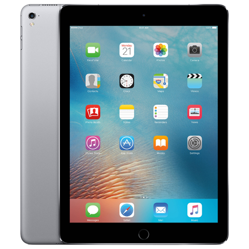 iPad displaying app icons on a white background