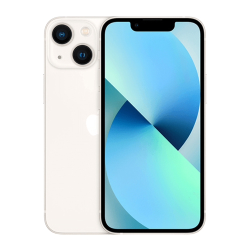 Smartphone with a gradient display on a white background
